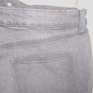 Women Sonoma Straight Distressed Jeans Sz 16 Gray w Brown Top Shirt Worn Look